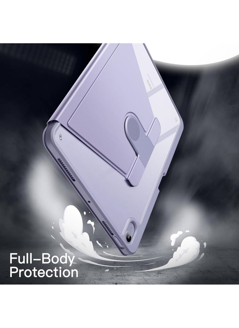 Captaintech Rotating Case for iPad Pro 11-Inch M4 (2024) with Pencil Holder, 360 Degree Rotation Protective Stand Cover Clear Back, Auto Wake/Sleep  - Image 4