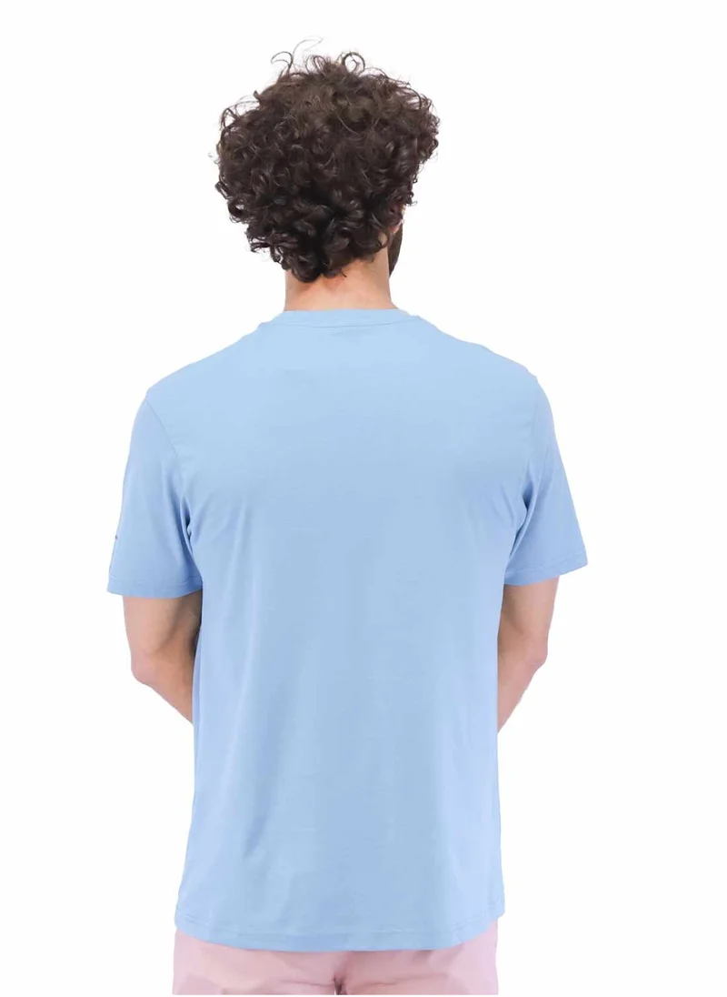 جيوردانو Men's Classic Tee - Adriatic Blue