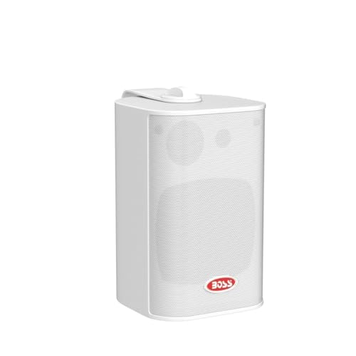 BOSS AUDIO SYSTEMS Boss Audio MR4.3W 200-Watt 3 Way Marine 4-Inch Enclosed System Speaker, White - Image 4