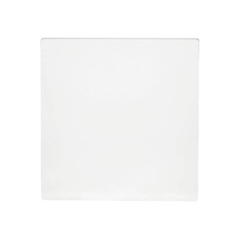 DonMarco 3x3 Ultra Thin Blank Plate – Premium Plastic Material, Sleek and Modern (Matt White) - Image 1