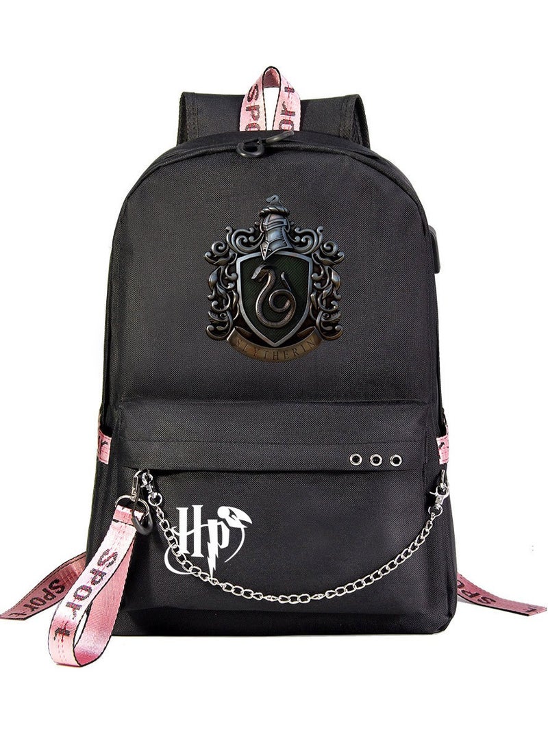 Harry Potter Cartoon Printed Youth Large Capacity Men's and Women's Shoulders