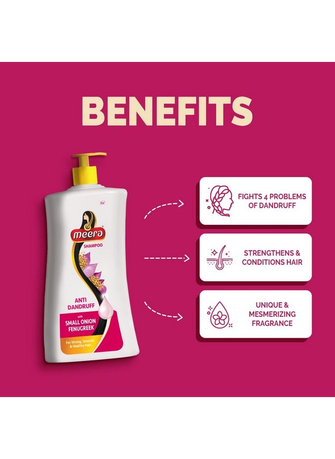 MEERA - Anti Dandruff Shampoo, With Goodness Of Small Onion And Fenugreek, Fights Dandruff, For Men And Women,Paraben Free, 650Ml - Image 1