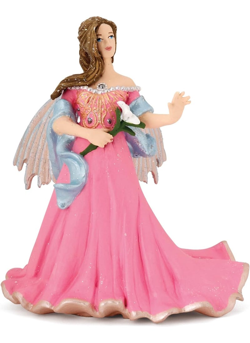 Papo Papo HandPainted  Figurine The Enchanted World Pink elf with Lily 38814  Collectible  for Children  Suitable for Boys and Girls  from 3 Years Old  - Image 1