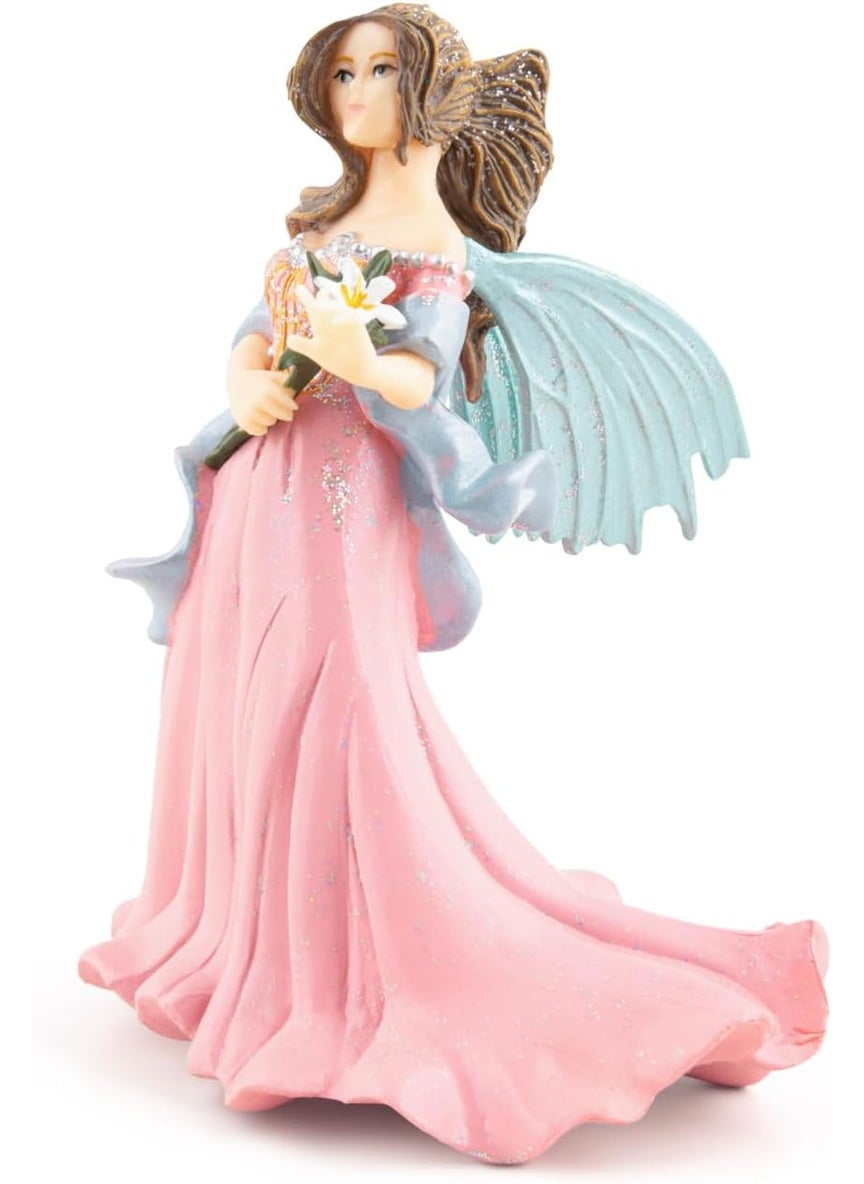 Papo Papo HandPainted  Figurine The Enchanted World Pink elf with Lily 38814  Collectible  for Children  Suitable for Boys and Girls  from 3 Years Old  - Image 2