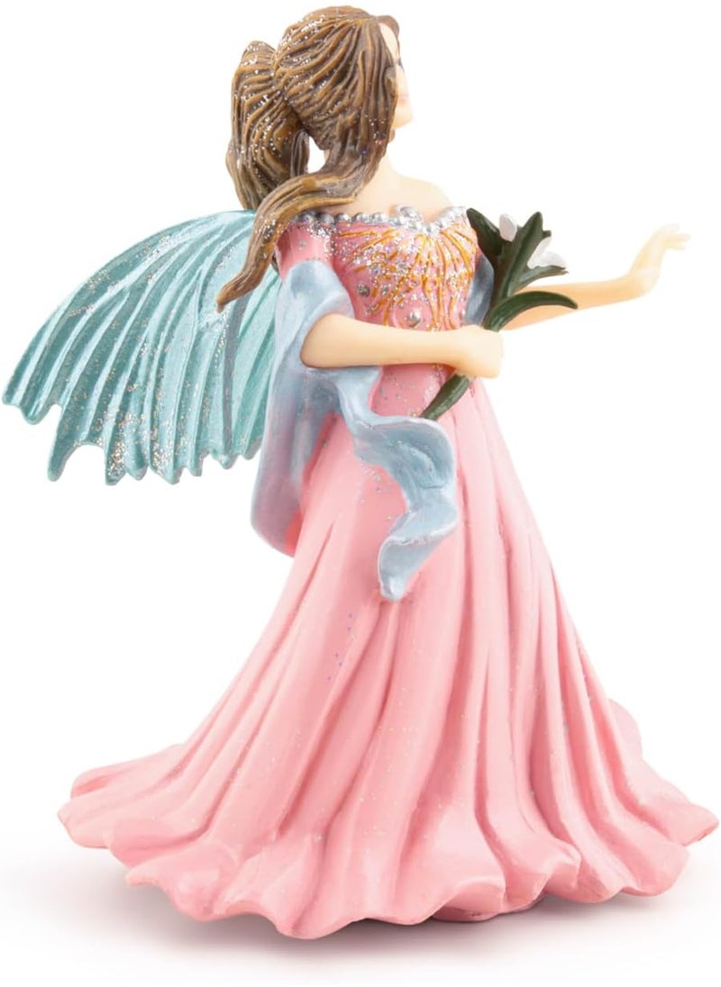 Papo Papo HandPainted  Figurine The Enchanted World Pink elf with Lily 38814  Collectible  for Children  Suitable for Boys and Girls  from 3 Years Old  - Image 5