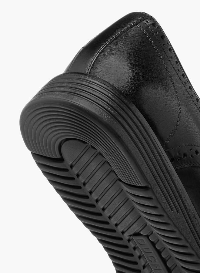 DUCHINI Mens Perforated Lace-Up Derby Shoes - Image 5