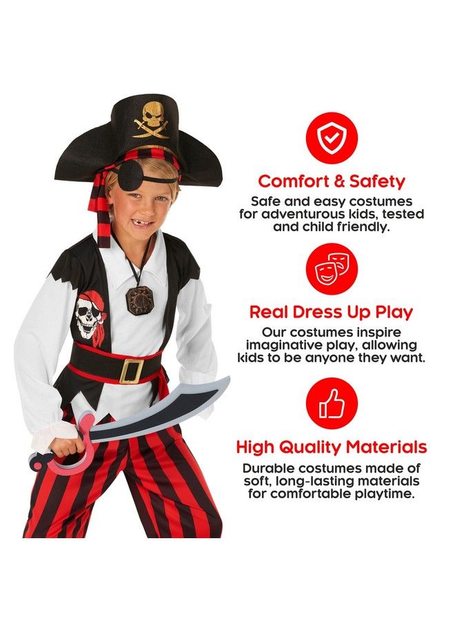 MORPH Costumes Kids Pirate Costume Boys Pirate Costume Kids Red Pirate Costume Toddler For Boys Girls M - Image 4