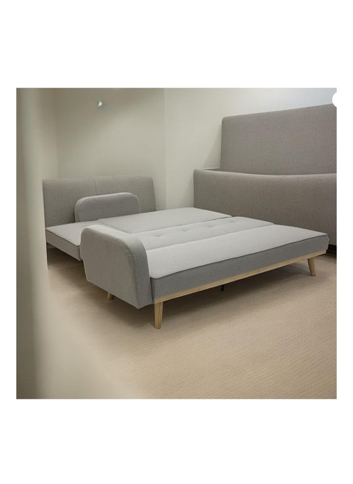Multi Home Furniture MULTI HOME FURNITURE Modern design Sofa Bed or Three seater L shape sofa made with finest fabric with wooden legs MH-851-LIGHT BROWN   SOFA CUM BED  - Image 5