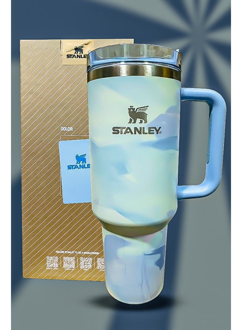 Stanley 40oz Tumbler Stainless Steel Insulated Travel Mug with Straw BPA Free Eco Friendly and Dishwasher Safe Built with Leak Resistant FlowState Lid and Double Wall Vacuum Insulation Keeps Drinks Hot for 16 Hours and Cold for 24 Hours Slim Base Fits Most Car Cup Holders with Durable Ergonomic Handle for On the Go Home Office or Outdoor Use - Image 3