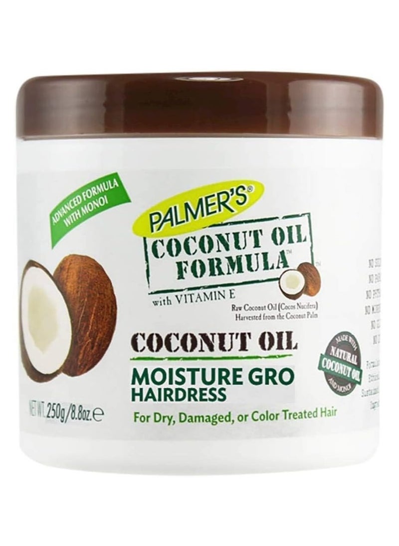 PALMER'S Palmers Coconut Oil Moisture Gro Hairdress By for Unisex - 8.oz Treatment  - Image 1