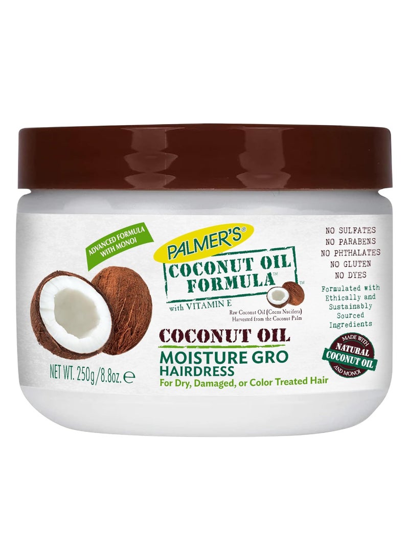 PALMER'S Palmers Coconut Oil Moisture Gro Hairdress By for Unisex - 8.oz Treatment  - Image 2