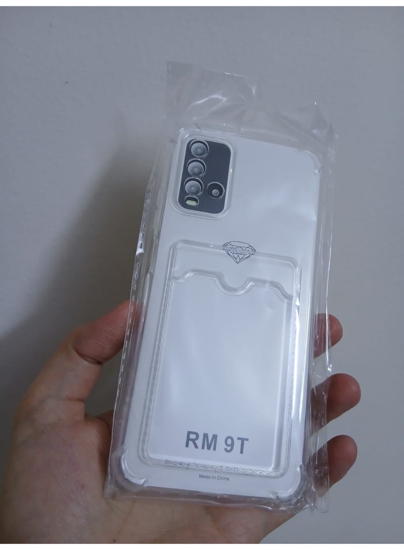 Shockproof Transparent Case with Card Wallet Compatible with Xiaomi Redmi 9T  - Image 2