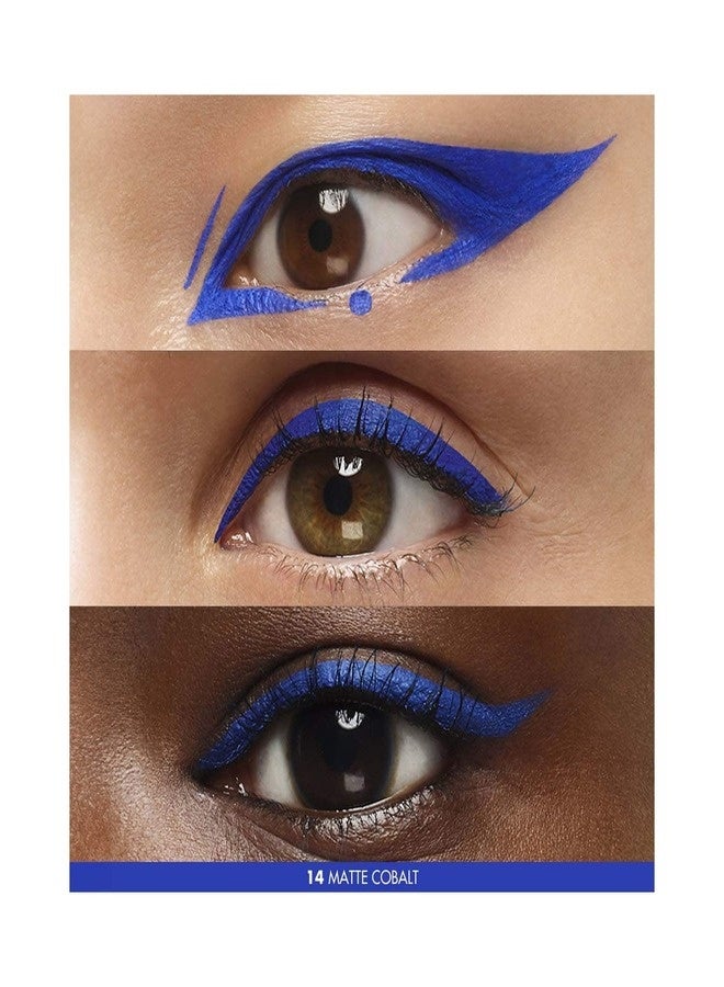 MAKE UP FOR EVER Aqua Resist Color Ink Eyeliner 2ml – Shade 14 Matte Cobalt (Vibrant Cobalt Matte) – Waterproof, Smudge-Proof, 24HR Longwear Liquid Eyeliner - Image 3