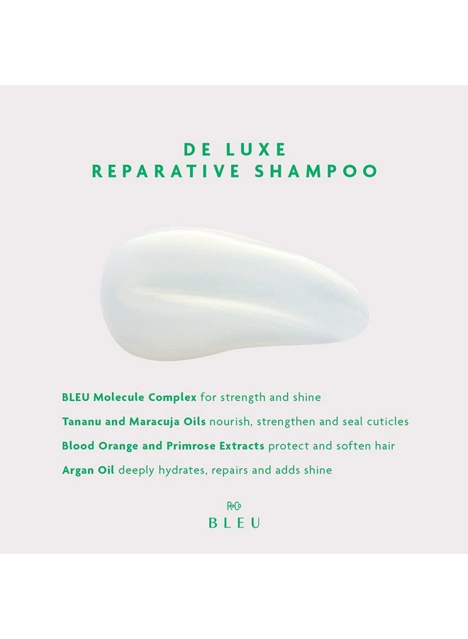 R+Co Bleu De Luxe Reparative Shampoo ; Hydrates + Strengthens + Adds Shine ; Vegan Sustainable + Crueltyfree ; 8.5 Oz - Image 4