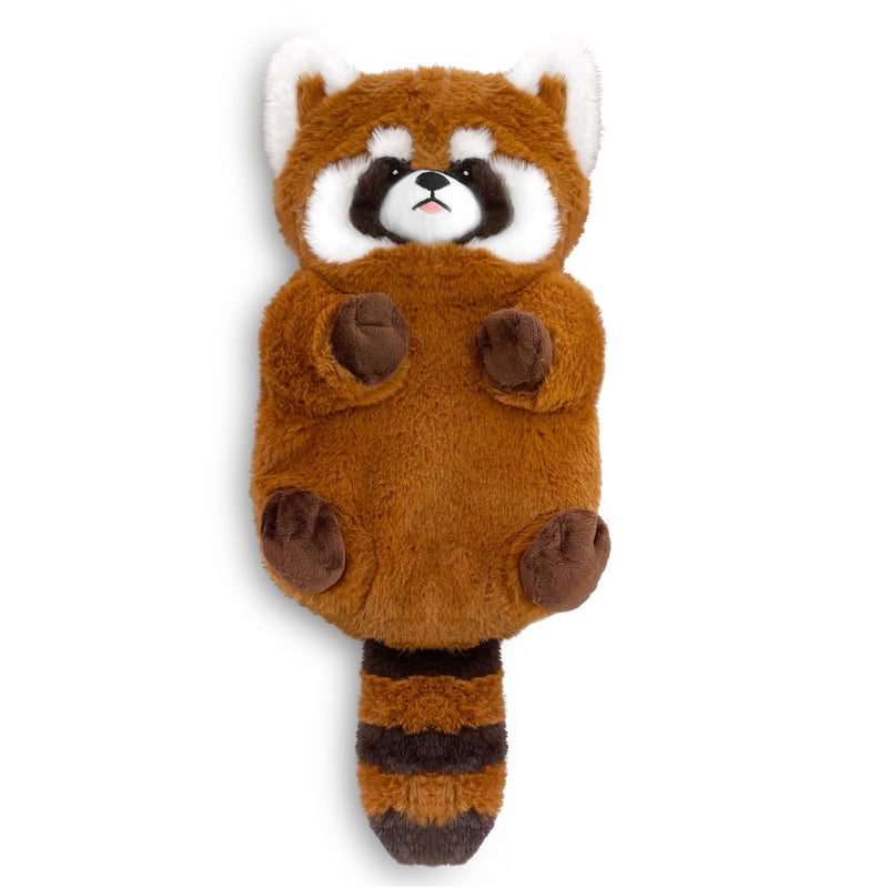 COMOIL Red Panda Microwave Heating Pad 17x8 Cozy Plush Microwavable Stuffed Animal Natural Moist Heat Pack for CrampsNeck Shoulder Muscles Joint with Washable CoverUnscented