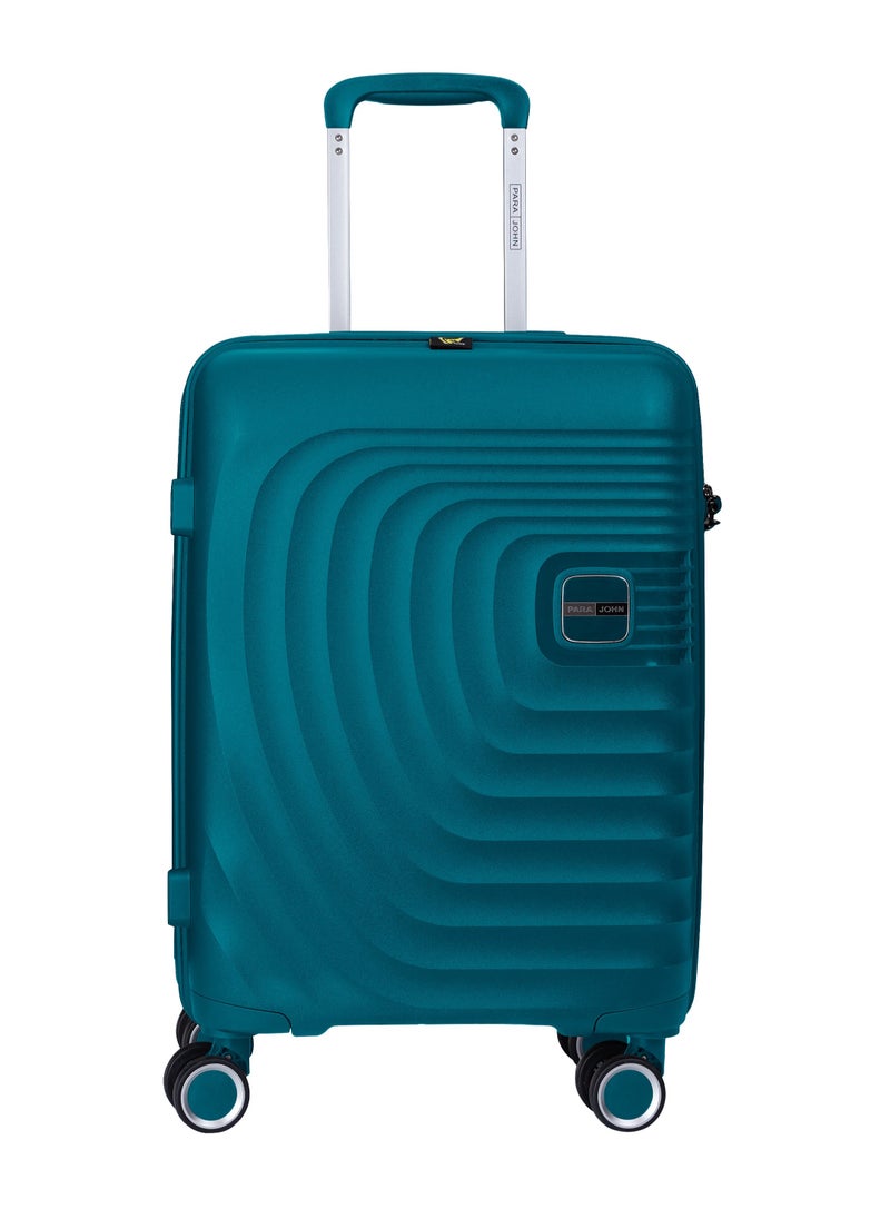 PARAJOHN 3 Piece with Trolley Set with Lightweight Polypropylene Shell 8 Spinner Wheels for Travel Lake Blue  - Image 2