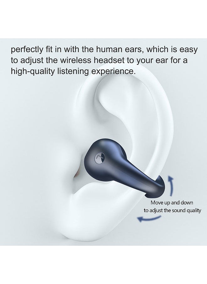 Generic - YYK-Q80 Wireless Earbuds Headphones with Earhooks Built-in 350mAh Battery Clip-on Earphone BT5.3 Headset with HiFi Stereo - Image 1