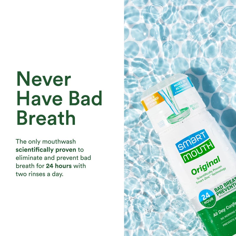 SmartMouth Original Activated 2-Pack Mouthwash & Single Packs, Travel Mouthwash, Fresh Mint - Image 4