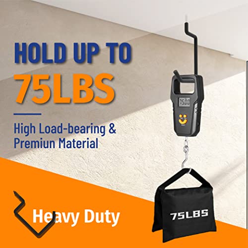 unp POETISKE Screw in Ladder Bike Hooks Ceiling Hanger Wall Mounted Bicycle Chair Garage Organization Heavy Duty Vinyl Coated 4Pack - Image 4