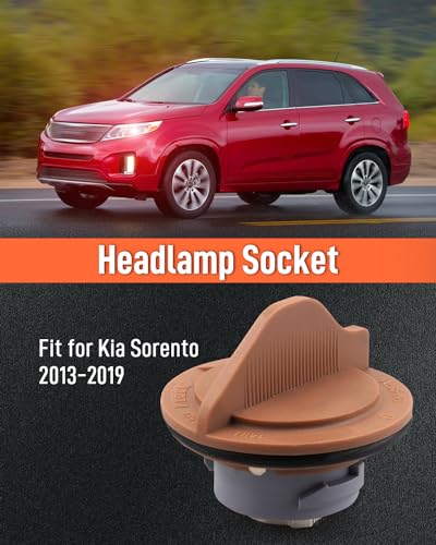 Quaneguzy Headlight Headlamp Socket Fit for Kia Sorento 2011 2012 2013 2014 2015 2016 2017 2018 2019 Replace 921661U000 Front Turn Signal Lamp Holder Replacement Part - Image 3