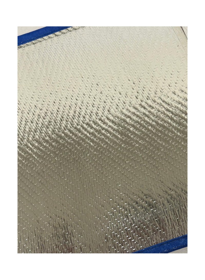 Bisbell Foldable Camping Mat 170 x 120 cm, Aluminium Insulated Outdoor Picnic Mat with Fabric Edge, Portable Travel BB3109 - Image 4