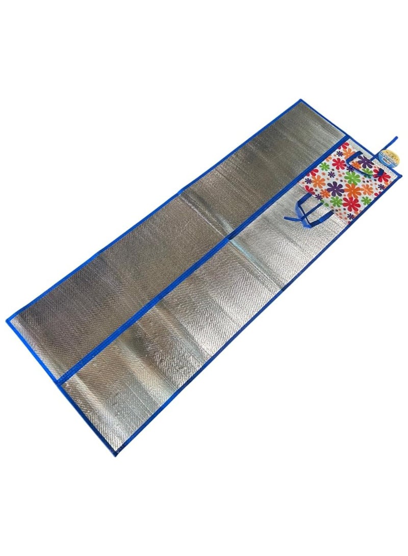 Bisbell Foldable Camping Mat 170 x 120 cm, Aluminium Insulated Outdoor Picnic Mat with Fabric Edge, Portable Travel BB3109 - Image 5
