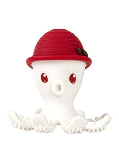 Mombella Octopus Teether Toy | Multi-Textured Silicone Teething Aid | Freezer-Friendly | Whistle Sound | Safe for 3-6 Months | Product Dimensions: 9.2 x 9.2 x 9.2 cm  - Image 1