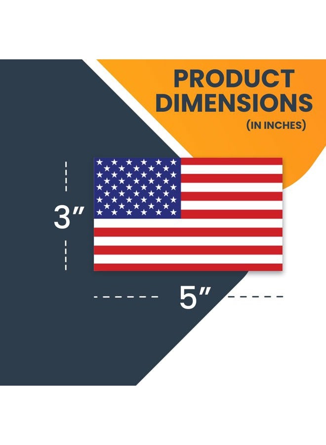 Magnet Me Up American Flag Magnet Decal, 3x5 inches, 2 Pack, Red, White, and Blue, Heavy Duty Automotive Magnet for Car Truck SUV, or Any Other Magnetic Surface - Image 2