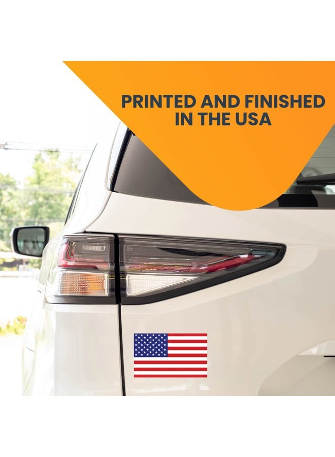 Magnet Me Up American Flag Magnet Decal, 3x5 inches, 2 Pack, Red, White, and Blue, Heavy Duty Automotive Magnet for Car Truck SUV, or Any Other Magnetic Surface - Image 3
