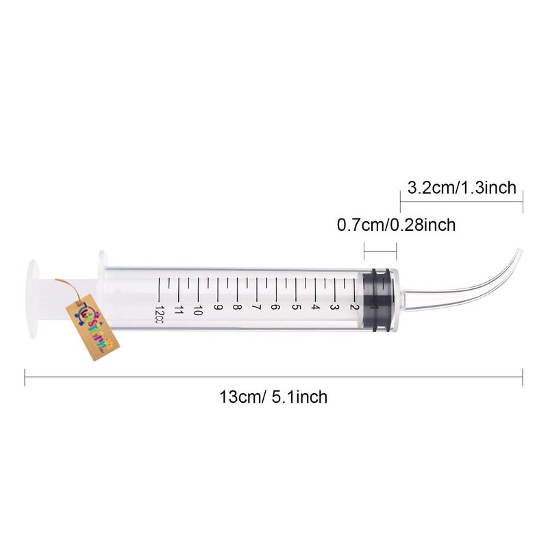 Western Era Hand Feeding Syringe for Birds, Puppy, Kitten, Dog, Cat, Hamster (12 ml) (1 Piece) - Image 2