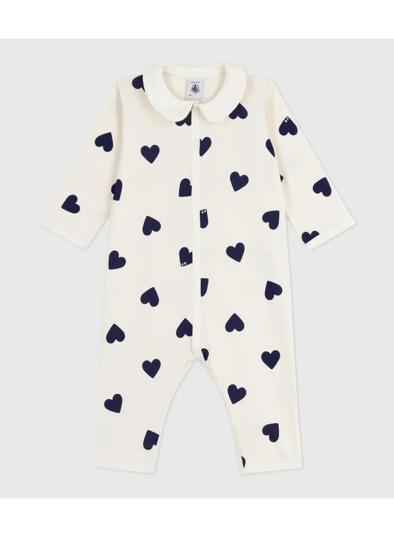 Petit Bateau Babies' printed cotton footless pyjama suit