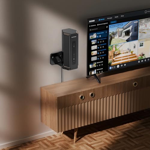 XLTTYWL Orbi 370 Wall Mount Kit, Orbit 7 Mount Bracket Optimize Space Compatible with Orbi 7 Mesh Systems & All Net Gear Nighthawk 7 Routers(RBEWMB-10000S) (Black, 1 Pack) - Image 5