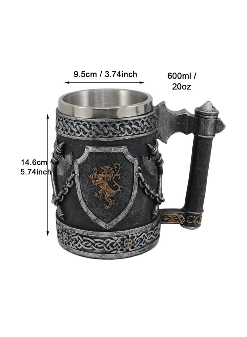 general Stainless Steel Inner Tank Beer Mug Vintage Heavy Duty Drinking Tumbler Keep Freeze Beer Stein for Bar  Restaurant - Image 2