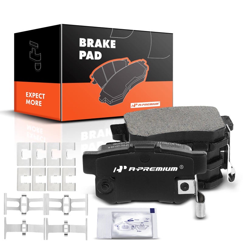 طقم وسادات فرامل سيراميك خلفية APremium متوافقة مع موديلات مختارة من أكورا وهوندا وسوزوكي