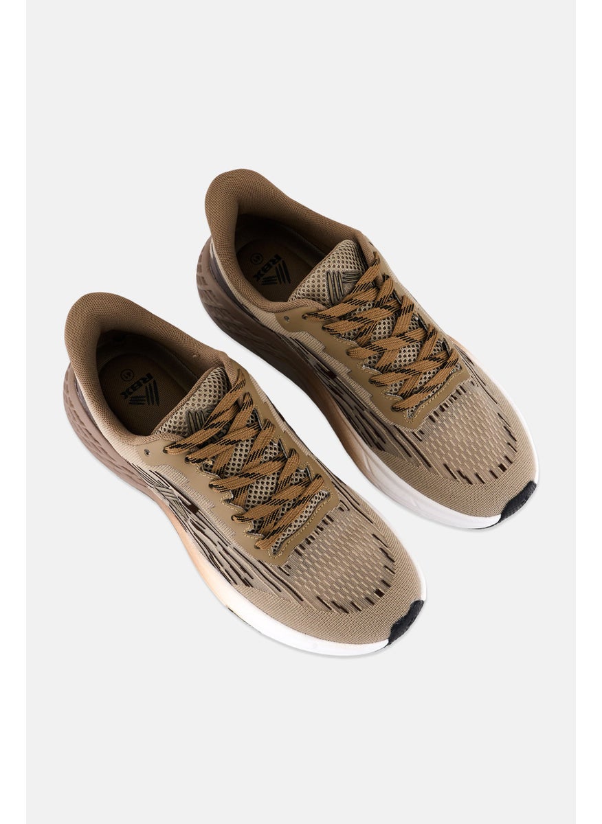 RBX - Men Lace Up Running Shoes, Taupe Combo - Image 1