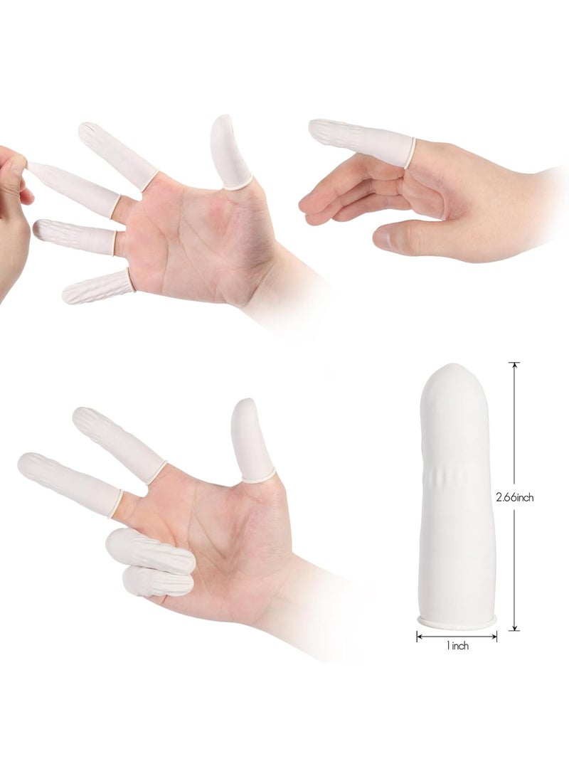 FDTY White Latex Finger Cots Finger Protectors, Disposable Medium-Sized Finger Gloves, Fingertip and Finger Sleeve Protector,Latex Thumb Protector for Finger Tips (Approx.800 PCS) - Image 3