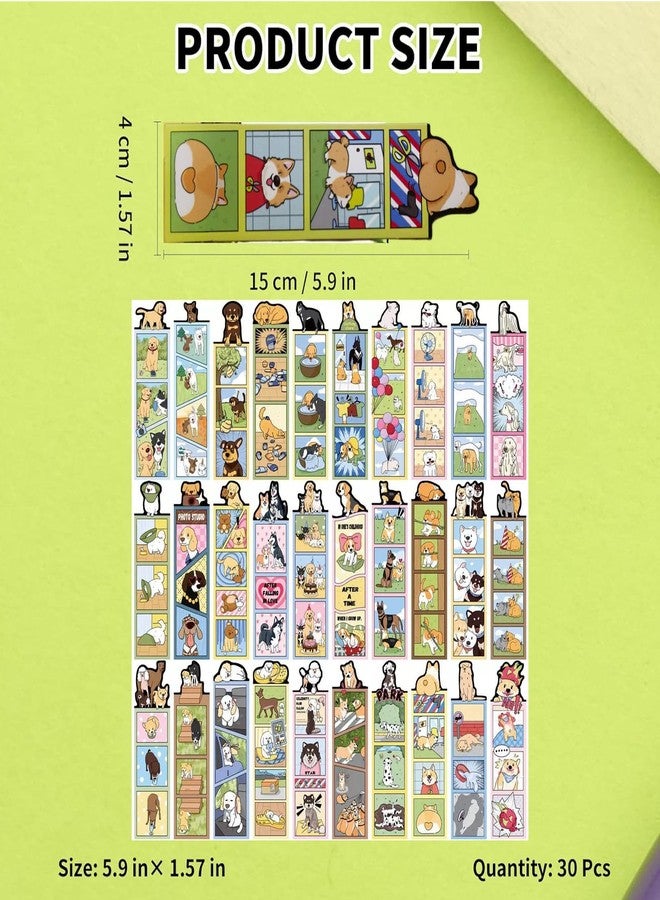 Cioohan 30PCS Creative Animal Bookmark for Kids and Women About Dog World - Fun Cartoon Cat Page Holders, Unique Gifts for Book Lovers, Students, Boys & Girls on Birthday School Rewards Library Reading - Image 5