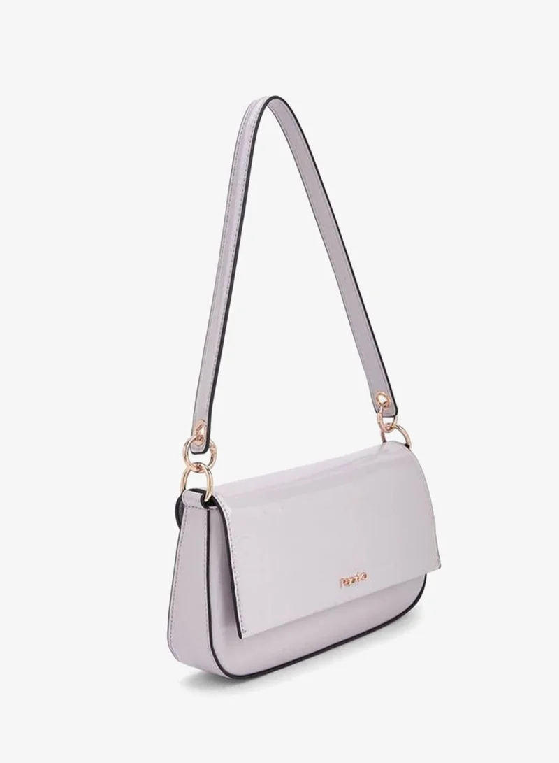 Paprika Solid Shoulder Bag With Top Handle