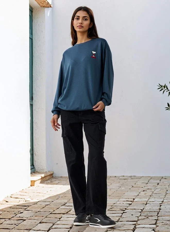 SP Characters Snoopy Embroidered Sweatshirt