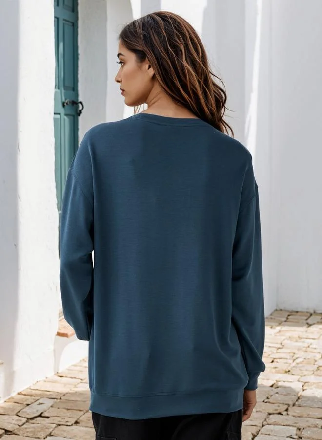 اس بي كاركترز سويت شيرت مطرز بسنوبي