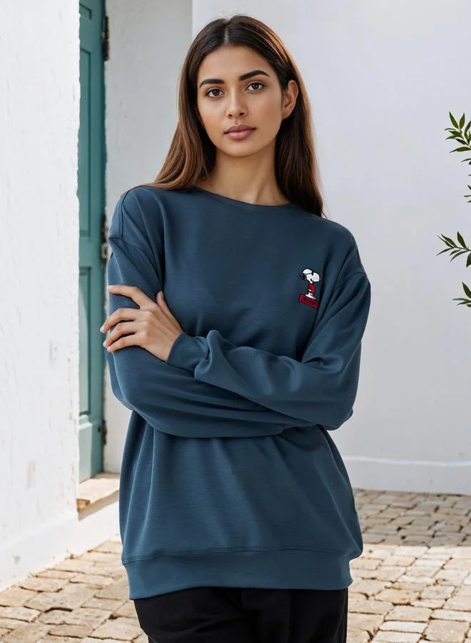 SP Characters Snoopy Embroidered Sweatshirt