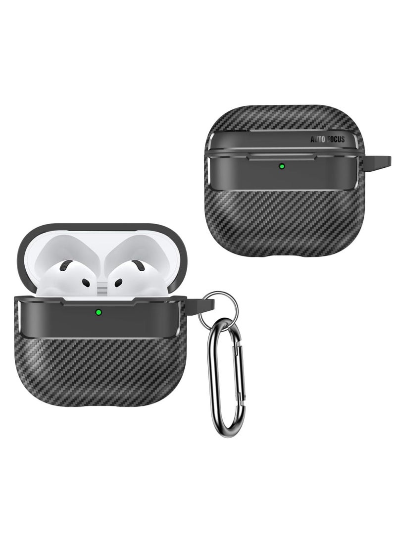 Case Compatible with Airpods 4 2024, Ultra Thin Soft TPU Scratch-Resistant Case, Silicone Shockproof Protective Case Compatible with Airpods 4 2024 (Black)  - Image 1