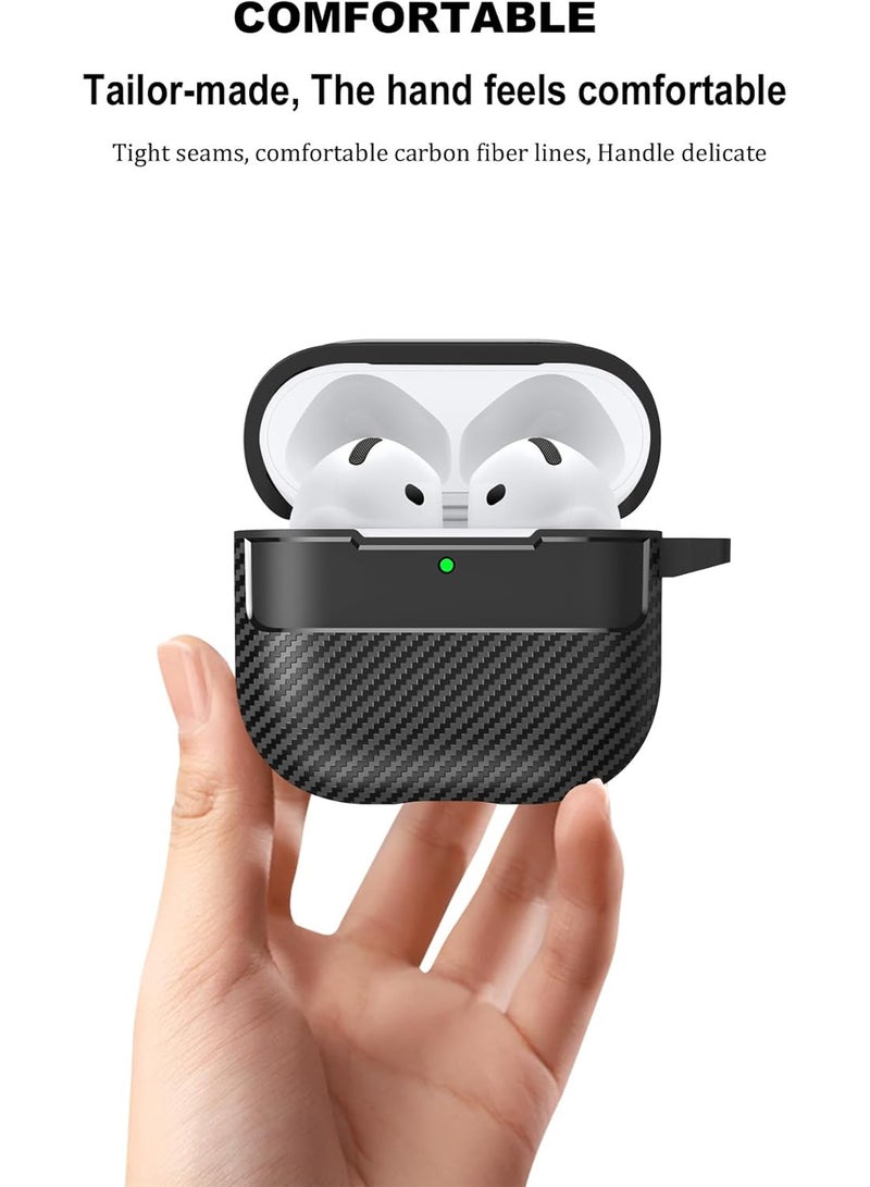 Case Compatible with Airpods 4 2024, Ultra Thin Soft TPU Scratch-Resistant Case, Silicone Shockproof Protective Case Compatible with Airpods 4 2024 (Black)  - Image 3
