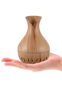 Generic hanso Mini Ultrasonic Atomizer USB Aroma Diffuser, Portable, Stylish Humidifier with LED Night Light, Perfect for Home, Office, Nursery, 200ml Capacity, Super Quiet Operation, 5V, 3W (Light Brown)  - Image 1