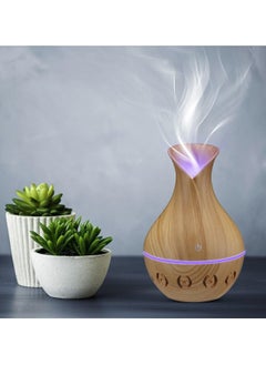 Generic hanso Mini Ultrasonic Atomizer USB Aroma Diffuser, Portable, Stylish Humidifier with LED Night Light, Perfect for Home, Office, Nursery, 200ml Capacity, Super Quiet Operation, 5V, 3W (Light Brown)  - Image 2