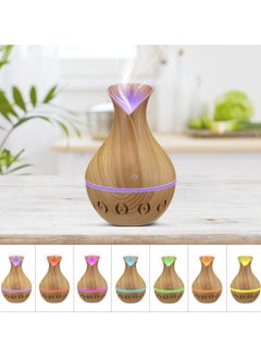 Generic hanso Mini Ultrasonic Atomizer USB Aroma Diffuser, Portable, Stylish Humidifier with LED Night Light, Perfect for Home, Office, Nursery, 200ml Capacity, Super Quiet Operation, 5V, 3W (Light Brown)  - Image 3