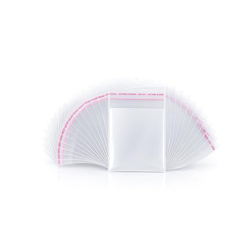Securement Plastic Transparent Poly Bags For Packing Saree Cloth Sealable | Used For Saree Packing, Shirts Packing,Bopp Poly Bags Self Adhesive (100, 4x5) - Image 5