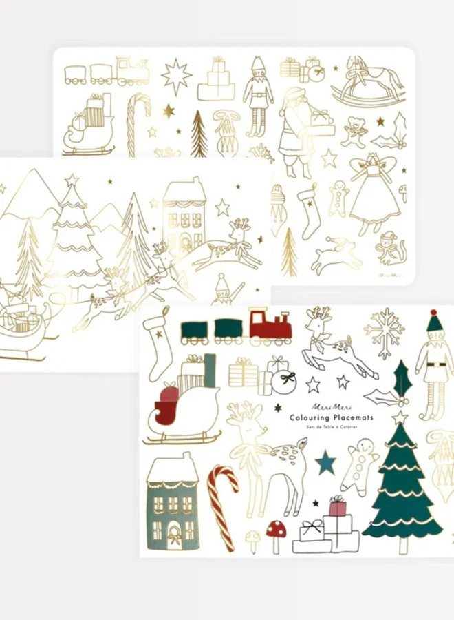 Meri Meri Christmas Colouring Placemats