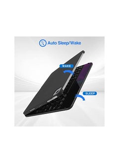 Procases Keyboard Case for iPad Air 5th 4th Gen 10.9" 2022 2020/ iPad Pro 11" 2022 2021 2020 2018, Wireless Keyboard with 7 Colors Backlit, 360 Degree Rotation Protective Cover, Auto Sleep/Wake -Black  - Image 5