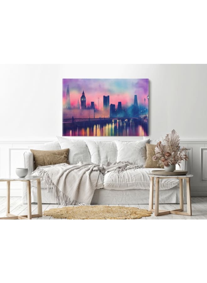 Home Gallery Big ben houses parliament night london Printed canvas wall art 120x80 - Image 5